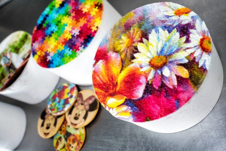 Bunte Torten mit Druck - Leonardo Drucker