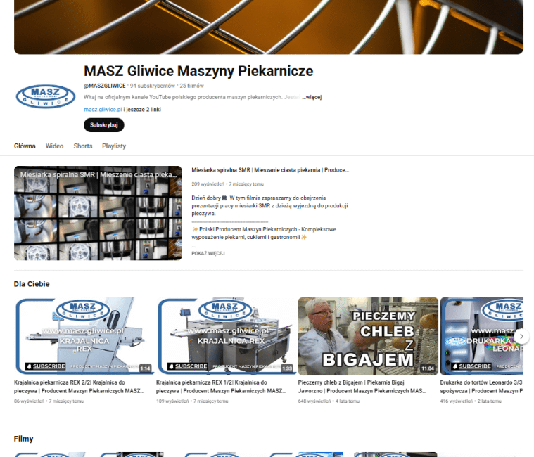 Youtube Bäckereimaschinen